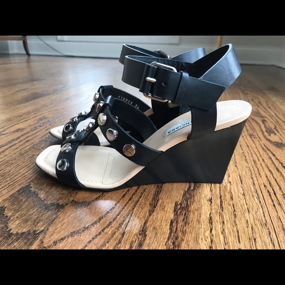 Balenciaga Black Silver Stud Sandals. 36. - Picture 2 of 4